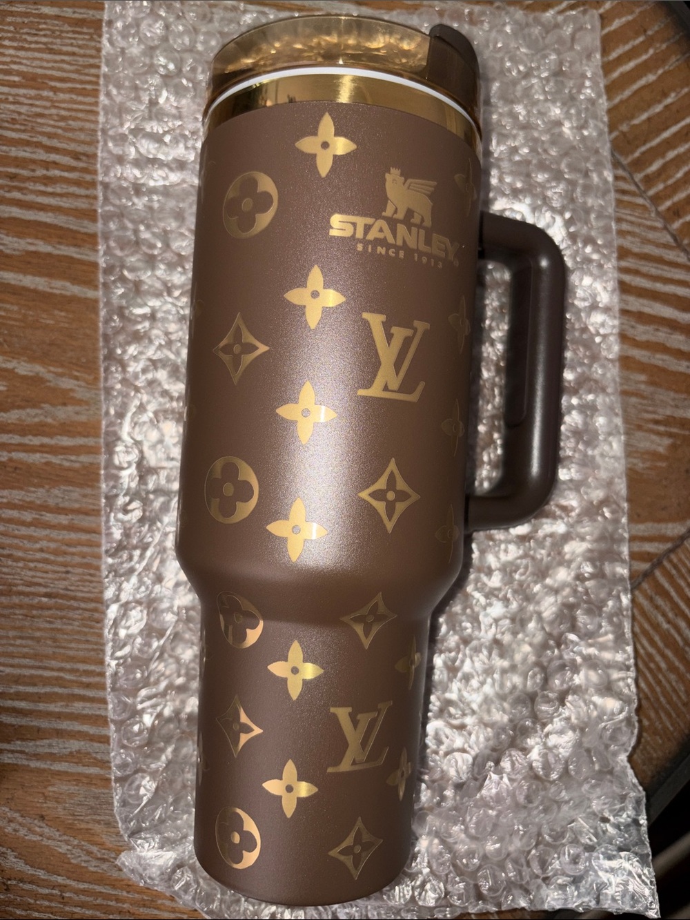Stanley Pink and Gold Logo Insulated Tumbler